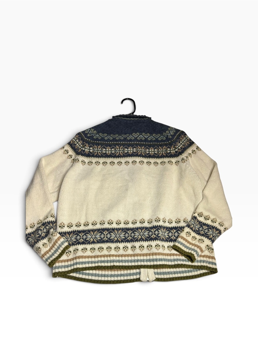 Vintage Y2K 2002 Tiara International Fair Isle Cardigan- Woman’s L